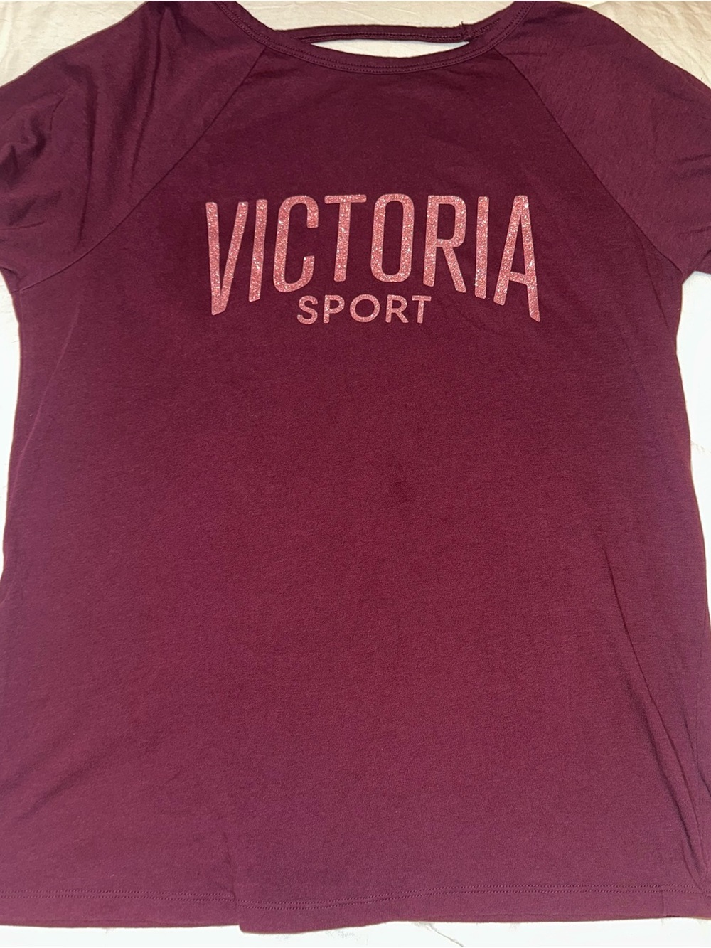 Victoria's Secret Sport Maroon Graphic Tee